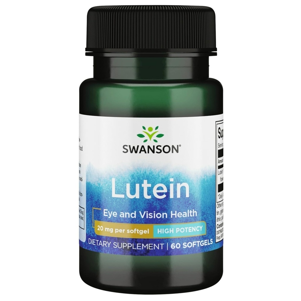 סוונסון Lutein 20 מיליגרם 60 Sgels