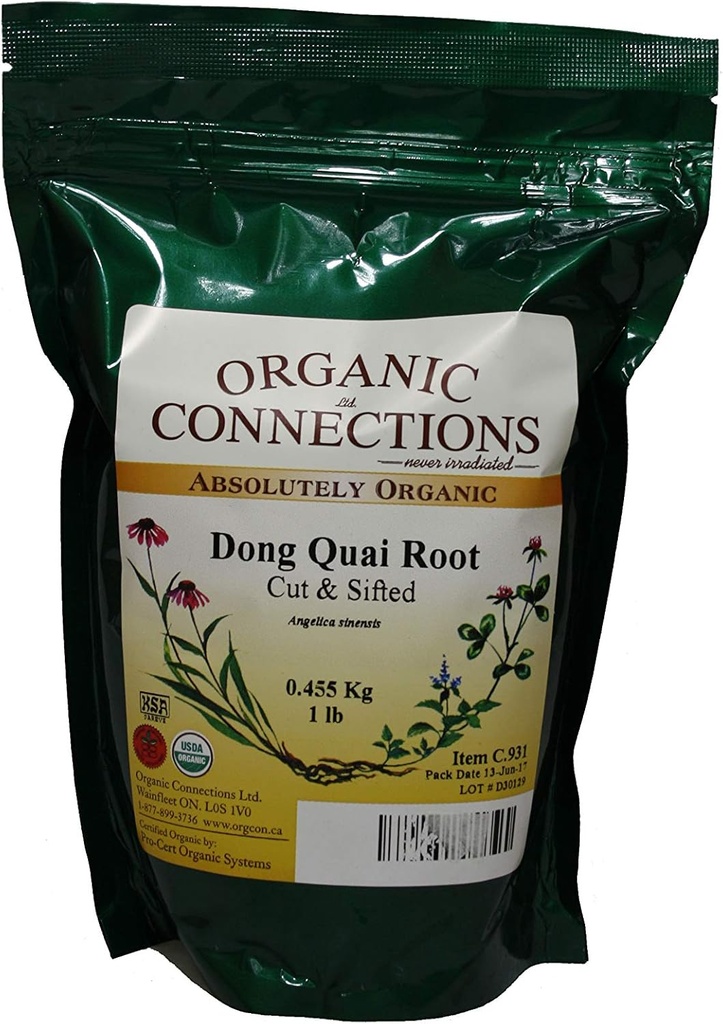 Dong Quai Root, Cut and Sifted, אורגני (1 lb)