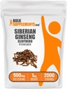 אבקת BulkSupplements.com Eleuthero - אבקת גינזנג סיביר, Eleutherococococcus Sendicosus, Geneseng Herbal Supplement -ten Free, 500 מ"ג לשרת, 1kg (2.2 lbs) (Pack of 1) (Pack of 1)