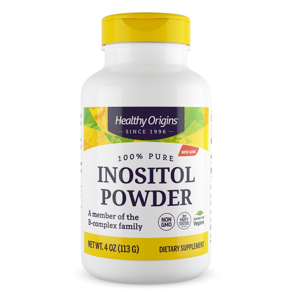 מזון מקורות Inositol אבקה, 113 גרם - עבור העור, שיער וניק בריאות - ויטמין B8 אבקת תוסף - חלק ממשפחת B מורכב - טבעוני, תוסף non-GMO & Gluten-Free - 4 Oz