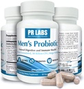 Prostate Research Labs Men's Probiotic - תוסף Enzyme Enzyme Probiotic for Men - מקדם את בריאות Gut ותמיכה בחיסון - 1 Pack (60 קפסולות)