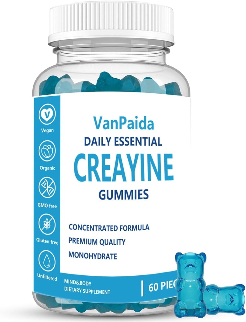 Creatine Gummies Monohydrate, Chewable Creatine Monohydrate, שריר Boost, אנרגיה Boost, תוספת טרום-עבודה, משופר Bursts, טבעוני, תמיכה צמיחה שרירים, התאוששות & ביצועים, Gluten חינם