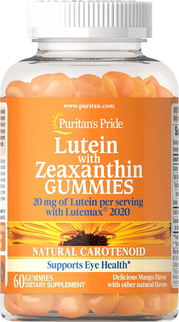גאוותו של פוריטניאן עם Zeaxanthin Gummies, 60 Count