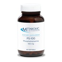 תחזוקה מטאבולית PS-100 Phosphatidylserine, 100 מ"ג - תוספת לתמיכה זיכרון רגיל + קוגניציה, קידום שינה מנוחה (60 Softgels)