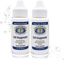 Cell Oxygenator 1 Fl Oz Bottle (Pack of 2), נוזל חמצן טיפות תוספת יומית תזונה עבור מערכת החיסון הגדולה יותר, Trace מינרלים ו Amino Acids עבור ספורטאים ספורט ספורט