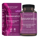 שמירה על יופי, Resveratrol 500 מ"ג, תוספת אנטיקסידנטית לבריאות הלב התאי, תומכת בהזדקנות בריאה מערכת החיסון, Paleo, Keto, 30 קפסולות