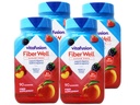 VitaFusion, סיבים וחניכיים, תוסף סיבים, אספירין פלברס - 90 חניכיים, Pack של 4