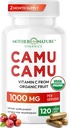 ויטמין C מ Camu Camu קפסולות 1000 מ"ג, ארוז עם VIT טבעי VIT C, Raw Antioxidants - Immune Support Supplement & Anti-Aging for Skin - אבקה אורגנית, טבעונית, Non-GMO (120 Count)