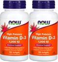 Now Foods - ויטמין D3-1000o (180 רכות) 2 PACK