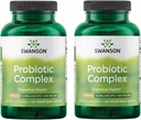 Swanson Probiotic Complex 4.2 מיליארד CFU 5-Strain Digestive Health Fat Metabolism Satiety Prebiotic FOS Complex תוסף 120 Veggie DRcaps (2 Pack)