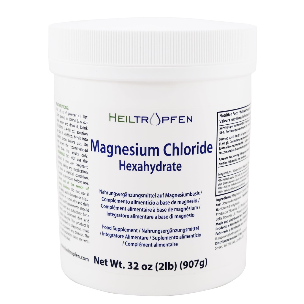 2 פאונדים Magnesium Chloride Hexahydrate | תרופות כיתה ingredients