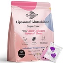 Liposomal Glutathione Gummies 1000MG - סוכר חינם מופחת L-Glutathione עם ויטמין C & Vegan Collagen - Antioxidant & Skin