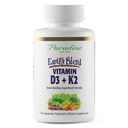Paradise Herbs כדור הארץ של ויטמין D3 + K2, Superfoods הבסיס של Probiotics ו- אורגני Alkalizing הירוקים, Veggies & Berries, 90 קפסולות צמחוניות