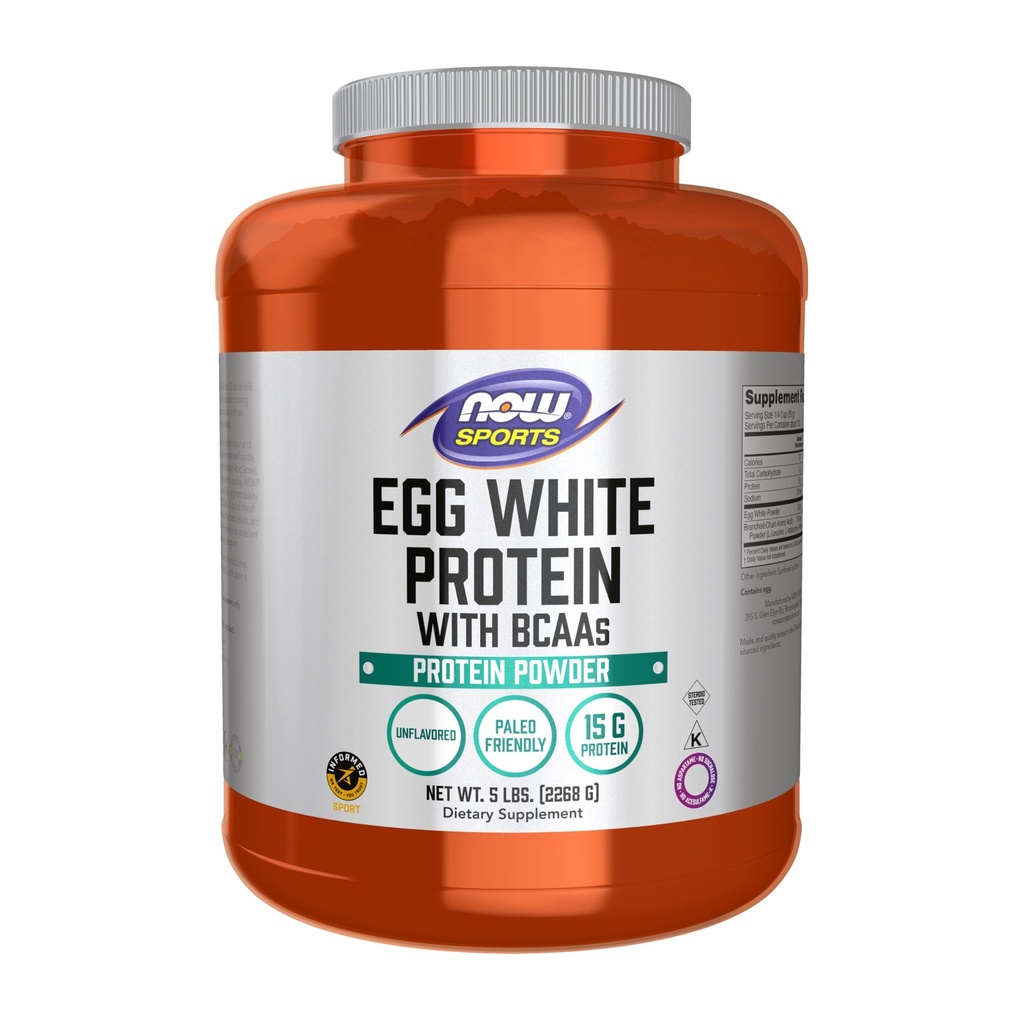 חלבון לבן ביצה Now Foods 5 lbs אבקת