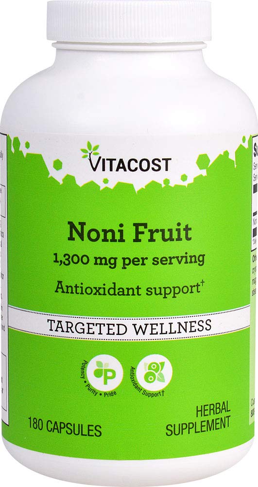 Vitacost Noni פירות - 1,300 מ"ג למנה - 180 קפסולות