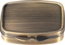 Dinippy גלולת גלולת גלולה עם Mirror Pocket 2 השוואתי מקרה תרופה מקרה ויטמין גלולת גלולות עבור Pocket Purse ו נסיעות (A-Retro)