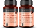 2Pack Triple Power ראה את Palmetto & Nettle Root - 180 טבליות | 4149 מ"ג עם 160 מ"ג Saw Palmetto לחלץ (85-95% שומן Acids), 30 מ"ג Nettle Root, 649 מ"ג Calcium | 6-Month | Prostate Support Support Extractation