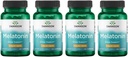 Swanson Melatonin - Herbal Supplement - Sleep andlaxation - (120 קפסולות, 3mg כל אחד) 4 Pack