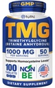 תוסף Tuthi TMG - 1000mg Trimethylglycine - Betaine Amino Acid for Cardiovascular Support and Healthy Homocysteine Levels - 100 טבליות טבעוניות - Gluten-Free, non-GMO - מיוצר בארה"ב
