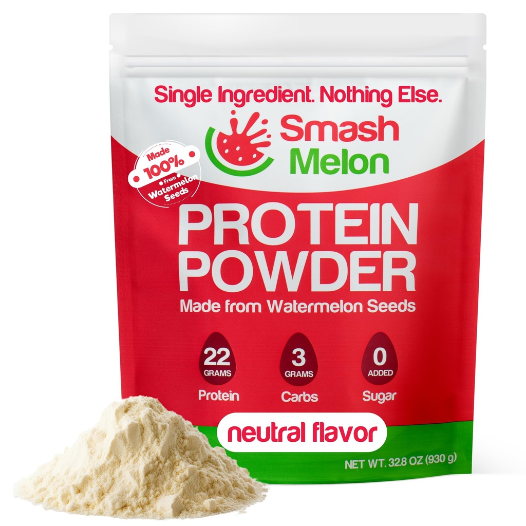 Watermelon Seed חלבון אבקת Raw - Cold-Pressed, Single-Ingredient Unflavored חלבונים אבקת שקד או Bake עם זה