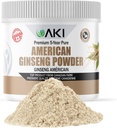 AKI American גינזנג אבקת עם 4% גינזנוסיידים - אידיאלי עם קפה, Beverages Like Smoothies (4oz/113g)