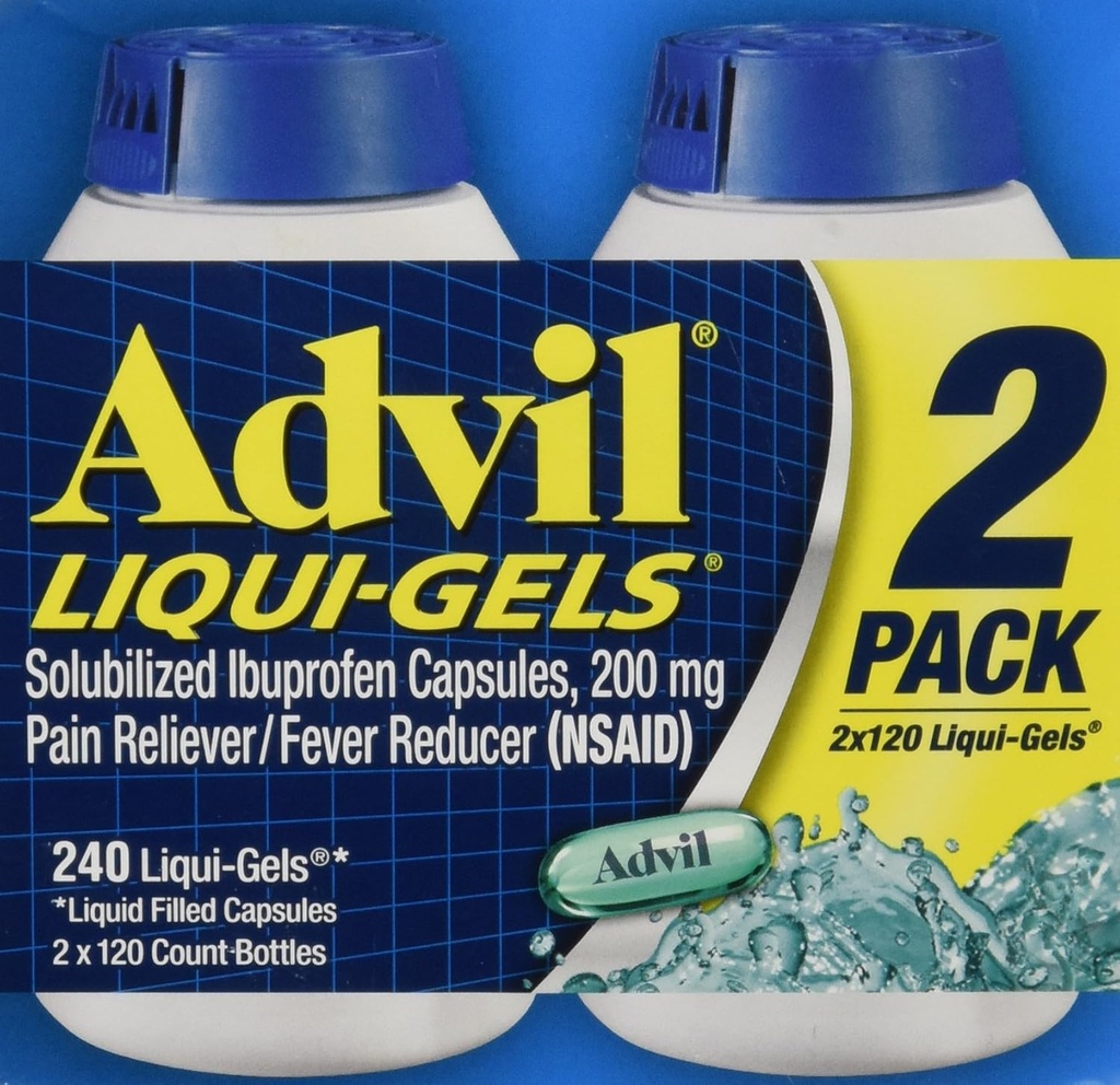 Advil Liquigels, 200 מיליגרם, 240 Count 200 מ"ג