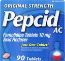 כוח מקורי פפסיד AC, 10 מ"ג Famotidine עבור Heartburn Prevention & Relief, 90 ct