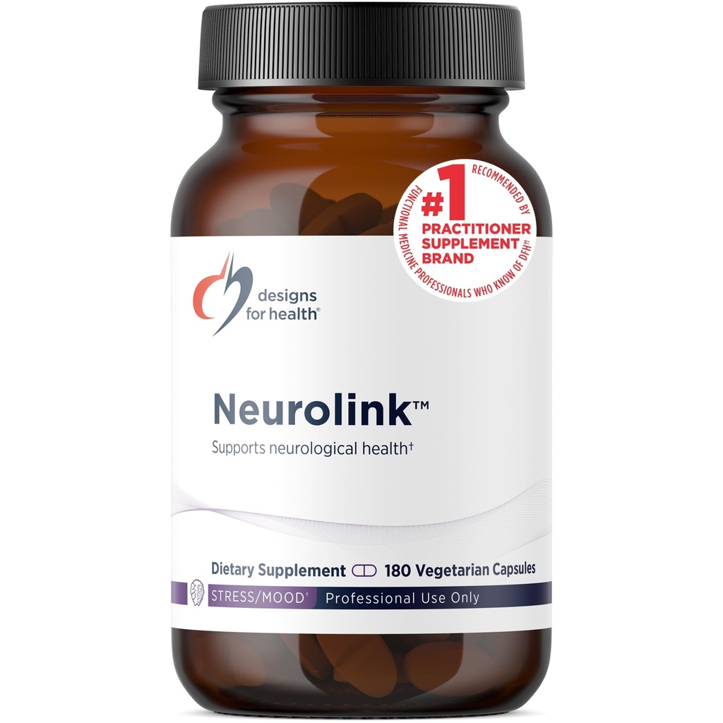 עיצובים עבור Health Neurolink - L-Tyrosine, GABA, 5-HTP, Inositol + Turine תוסף - נועד לתמוך Mood, נוירולוגי + בריאות קוגניטיבית - non-GMO (180 קפסולות)