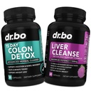 קולון וחיר ניקוי Detox תמיכה תוסף - 15 יום Intestinal ניקוי Pills & Probiotic for Bloating & Daily Constipation Relief - Milk Thistle Dandelion Caps & Gallbladder