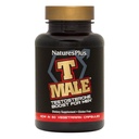 NaturesPlus T זכר - 60 קפסולות צמחוניות - מקדם רווח שרירים ו- Stamina, Mood Enhancer - Gluten Free - 30 שרתי Total