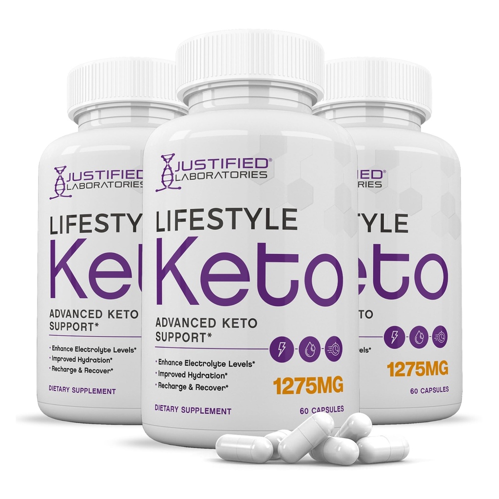 (חבילה) Lifestyle Keto Pills 1275MG New & Improved Formula מכיל Apple Cider Vinegar אקסטרה אבקת שמן זית בתולה