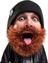 Head Bushy Biker Beard Beanie - Funny Knit Hat ו תלבושות מזויפות
