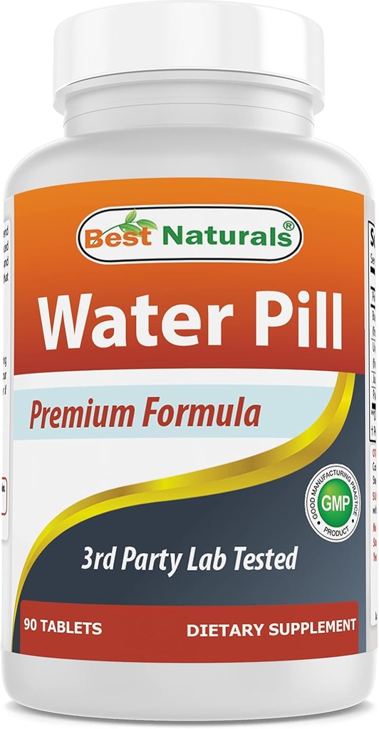 Best Naturals Water Pill with Potassium 90 טבליות - תמיכה בחיסול של החזרת מים נקרא גם Diuretic