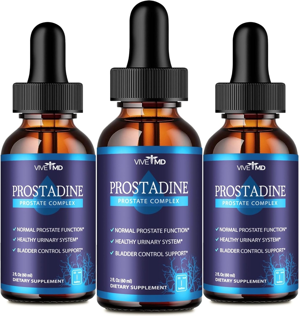 VIVE MD Prostadine טיפות עבור Prostate Health, Bladder Urinating בעיות - Prostadine רשמי Drop Formula - תוספת כוח עם Pomegranate - Prostadine ביקורות (Package of 3)