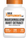 BulkSupplements.com Marshmallow Root Extracts - Herbal Supplement, Marhmallow Rootmg - Gluten Free, 2 קפסולות לשרת, 240 הרוזן (Pack of 1)