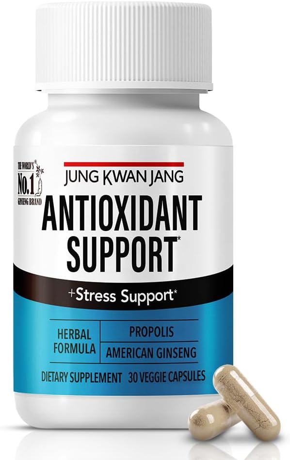 יונגKwanJang Antioxidant Support Band - Boost Immunity and Energy with Propolis (229 מ"ג) וגינסנג האמריקאי (143 מ"ג), 30 קפסולות לגברים ונשים