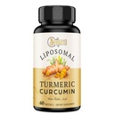 Liposomal Turmeric Curcumin תוסף 2000 מ"ג, 95% מזון סטנדרטי אבקת שורש אורגני עם פירות פלפל שחור פיפרי (15 מ"ג), 60 רכות