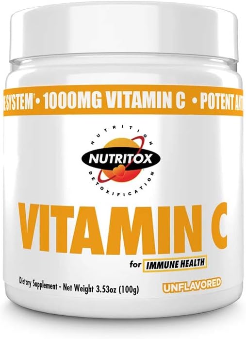 ויטמין C אבקת תוסף - Pure Ascorbic Acid - non-GMO - ויטמין C - 100 משרתים