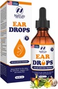 טיפות אוזניים טבעיות לזיהום אוזניים - Herbal Eardrops for Adults, Children & חיות - Soothes Discomfort, אוזניים אישי, האוזן של שחייהם, ו-Puns Wax - ילדים בטוחים שמן אוזניים עשוי בארה"ב (2 עוץ)