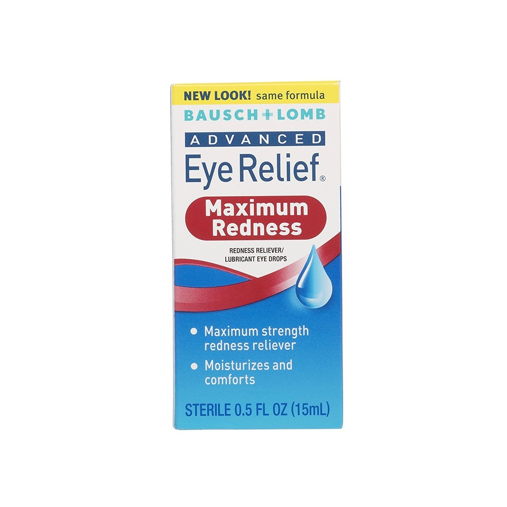 Bausch ו Lomb Advanced Redness נדחה, 0.5 אוונס - 3 למקרה.