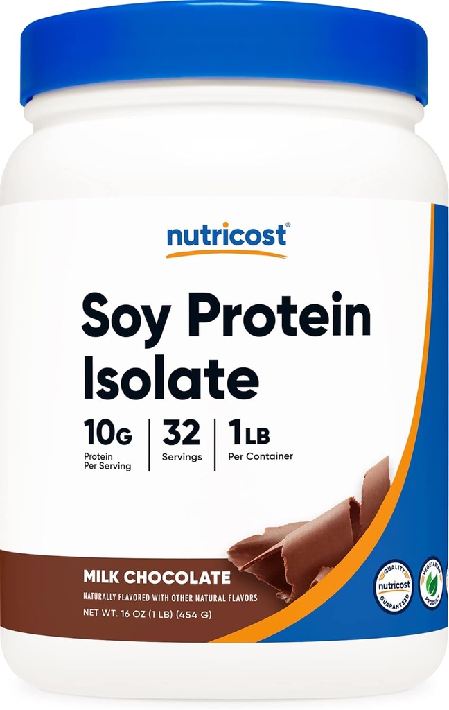אבקת חלבון סויה סויה, 1 LB שוקולד, 10 גרמים של חלבון Per לשרת, Vegetarian, non-GMO & Gluten חינם