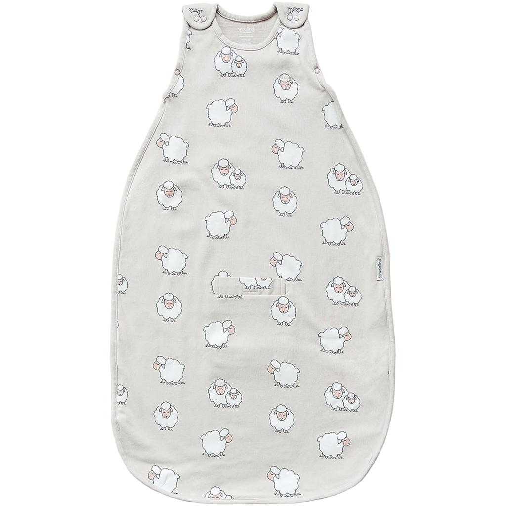 Woolino 4 עונה Sleep Sack - Ultimate Merino Wool ו-Orol כותנה Sleep Bag - Two-Way Zipperable Universal Size Sack for Baby (2-24 חודשים)