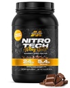אבקת חלבון שרירי Whey (Double Rich Chocolate, 2LB) - Nitro-Tech Whey Protein Isolate Smoothie Mix for Leanשרירים & Recovery - 24 גרם של Whey Gold לנשים וגברים - Packaging May Vary Vary