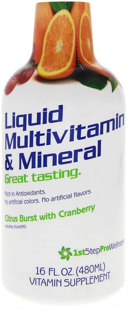 צעד ראשון לאנרגיה נוזלית Multivitamin & מינרלים Citrus Burst 16 floz (1 pt) 473 מ"ל
