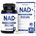 תוסף NAD (500 מ"ג של 95% טהור NAD+ Per Server) NMN תוסף, NAD Nicotinamide Riboside תמיכה (המפלגה השלישית נבדקה, טבעוני בטוח, non-GMO, No Fillers ומיוצר בארה"ב - 30 קפסולות טבעוניות)