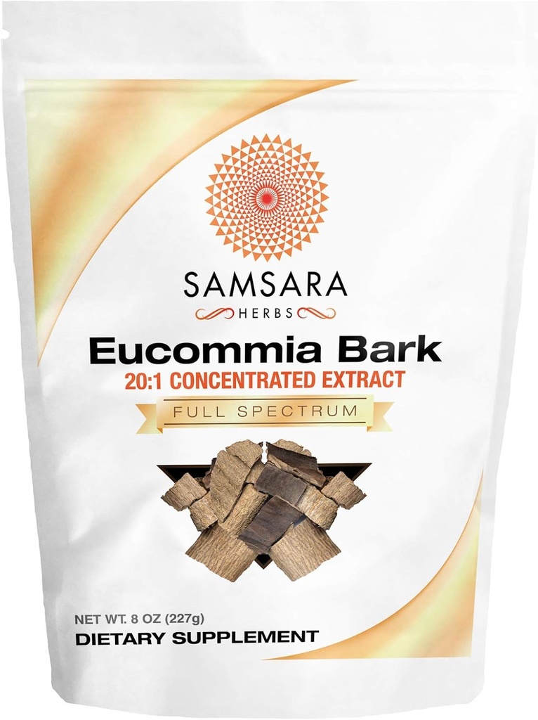 Samsara Herbs Eucommia לחלץ אבקה - 20:1 ריכוזי לחלץ (8oz/227g)