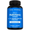 תרכובת ה- Multivitamin של גברים - Made with Essential Amino Acids & Maca Root - עם ויטמין A, C, E, B6, B12, D3 & Male Performance Band - Daily Mens Multivitamin - 60 קפסולה