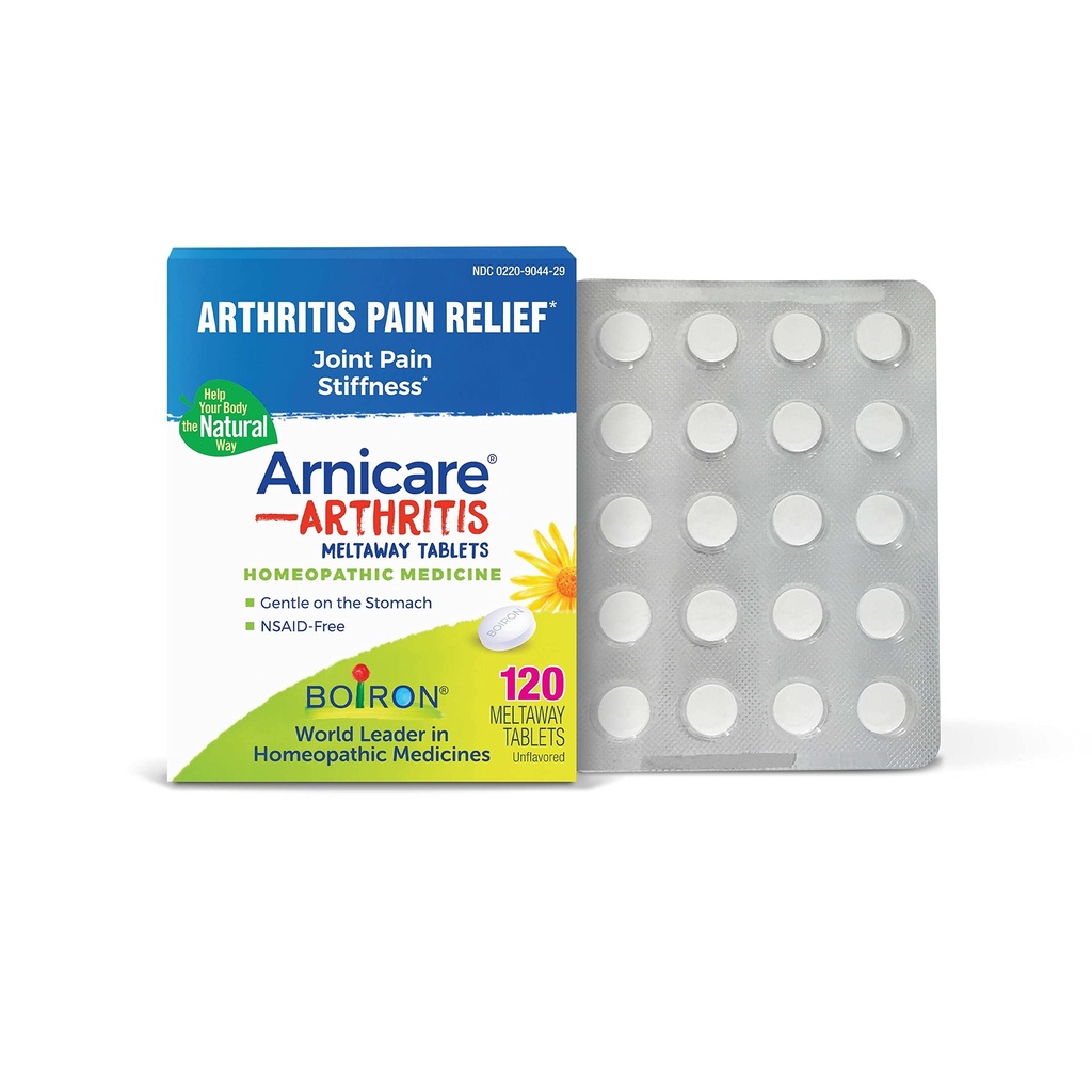 Boiron Arnicare Arthritis טבליות להקלת כאבי דלקת פרקים, כאב מפרקים וכאב Rheumatic - 120 הרוזן