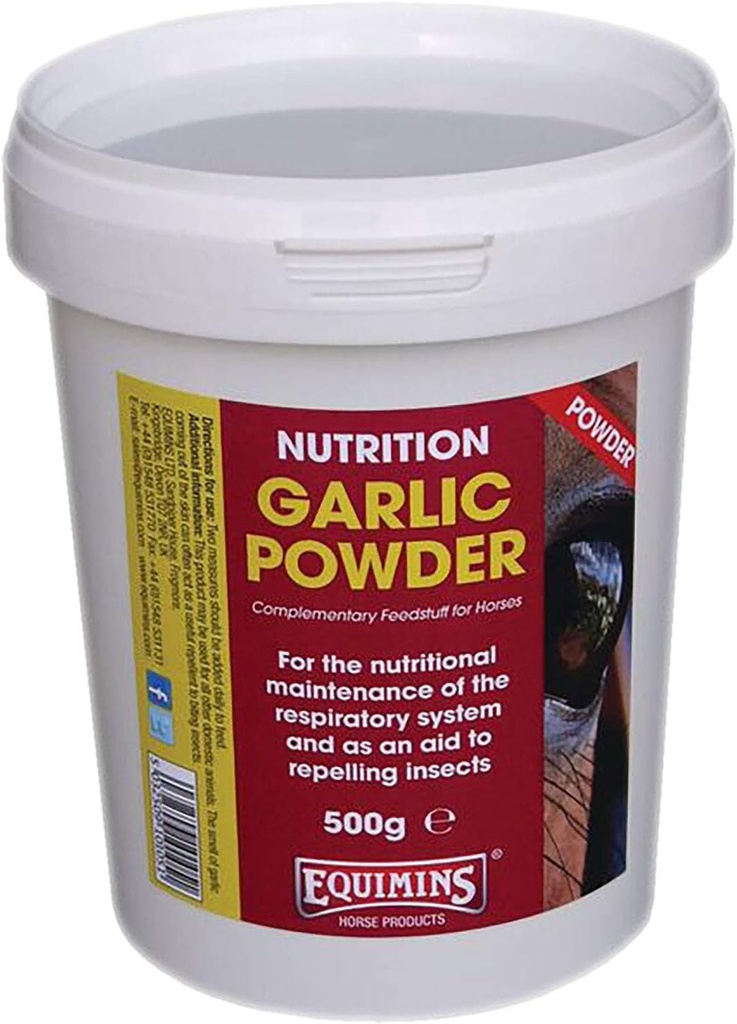 אבקת Garlic Refill Bag, Equimins, מזון סוסים ותוספים, 3kg