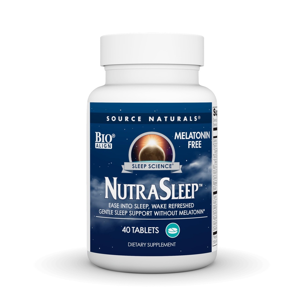 מקור Naturals NutraSleep, Melatonin-Free Multi-Nutrient & Herb Complex, פורמולה צמחונית לתמיכה בהרגעה